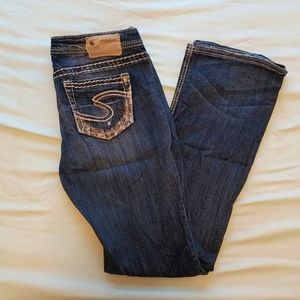 Silver Aiko Boot Cut Jeans